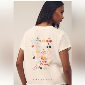 Anthropologie The Caitlin Boxy Tee by Maeve Jordan Nickson Edition